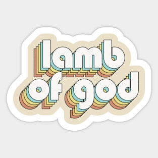 Retro Lamb Of God Sticker